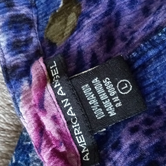 Vintage 90s Mixed Print Rayon Dress - Picture 7 of 9